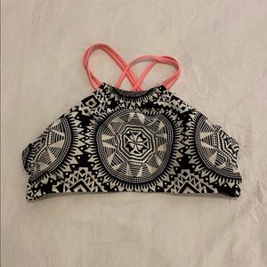 Aztec halter Bikini top